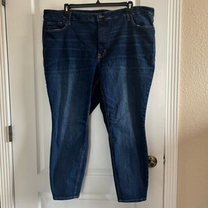 Old Navy Dark Blue Straight Leg Jeans